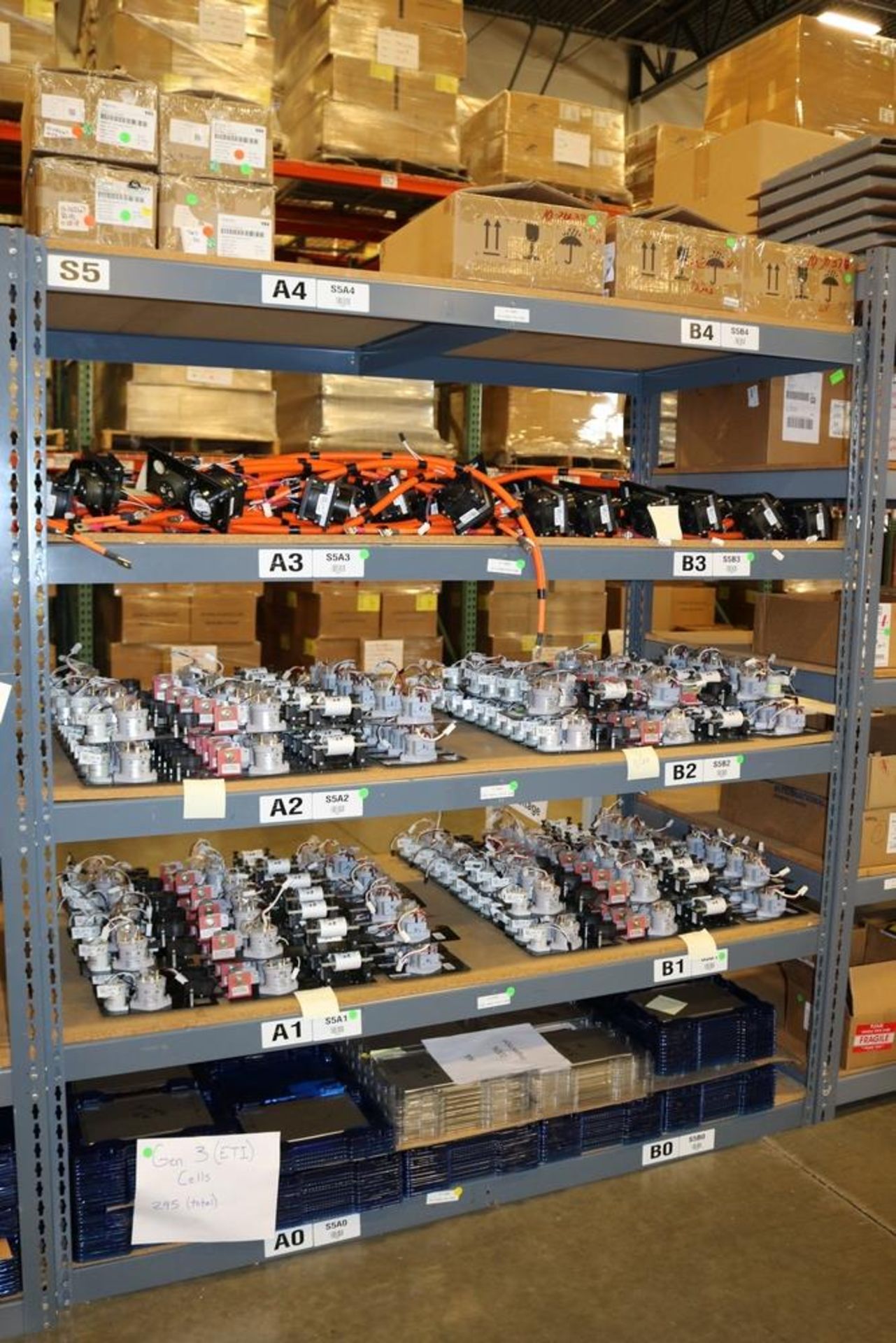 5 Tier Heavy Duty Mateiral Rack w/ End Plates, 4 Boxes Vanguard 4 ...