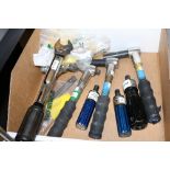 Box of Mountz Adjustable Torque Wrenches Screw Drivers & Interchangeable Delphi Torque Wrench &