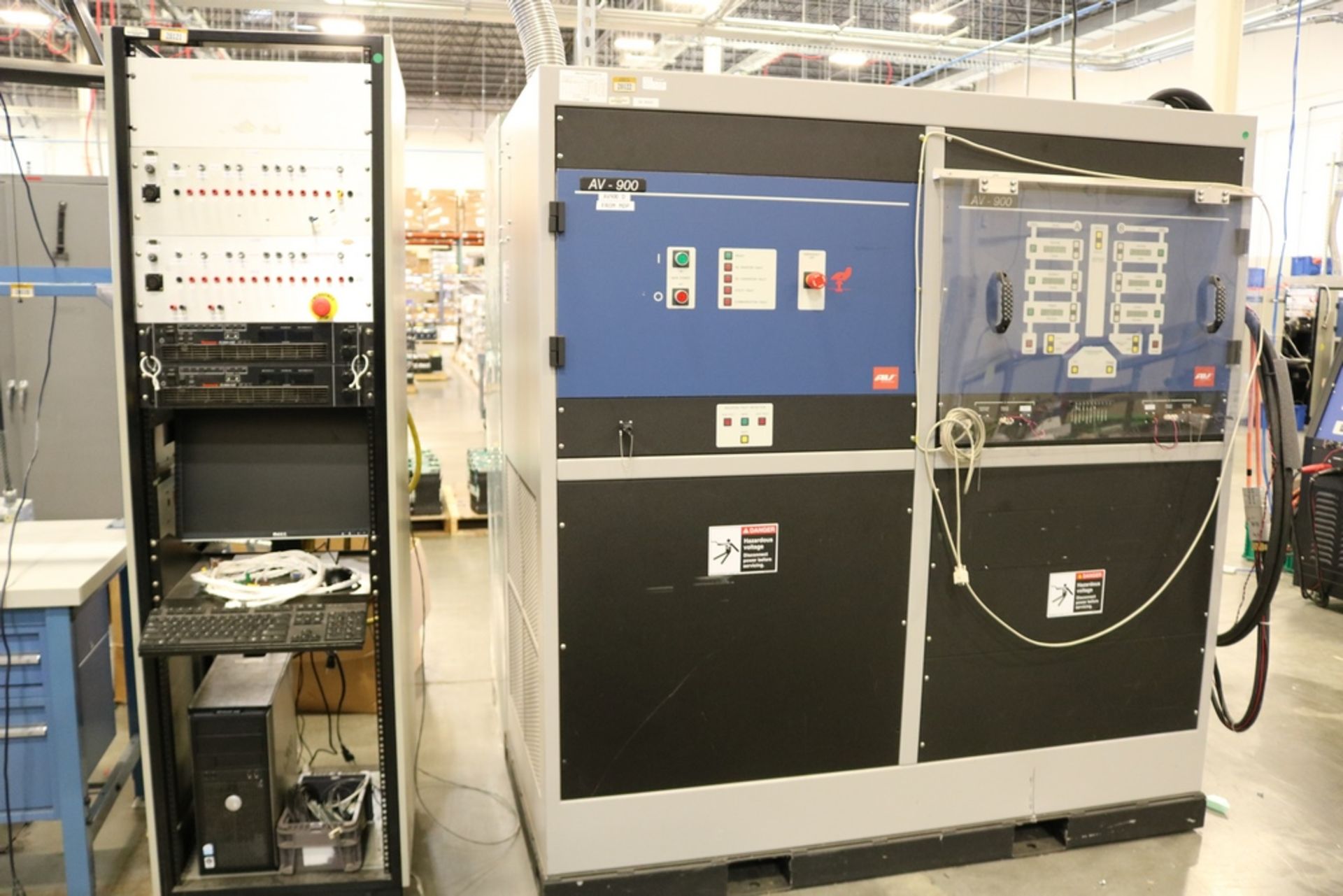 2009 AeroVironment Inc High Power Direct Current Test Bench AV-900 S/N: 00108 Up to 900V Includes: