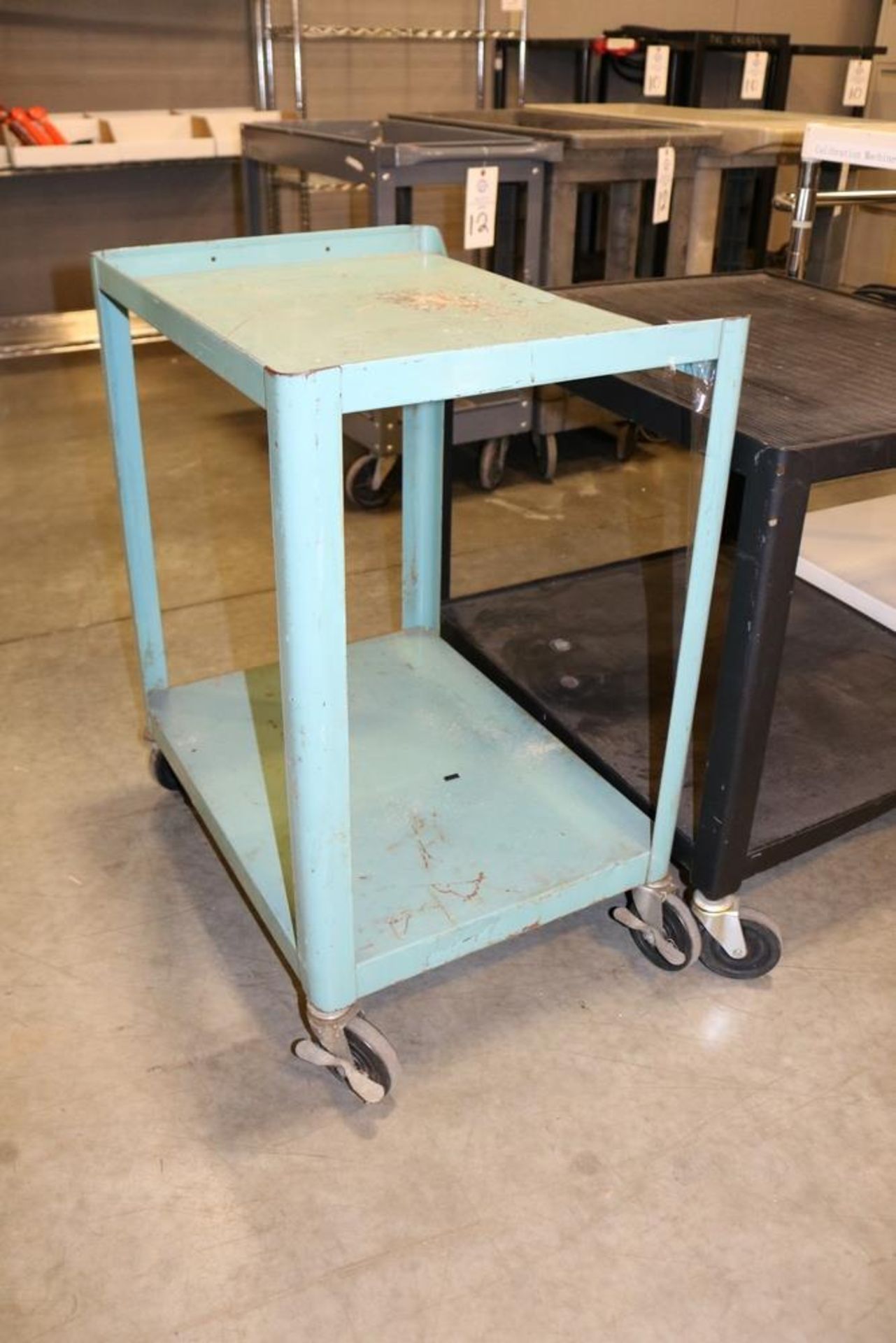 (3) 2 & 3 Tier Rolling Shop Carts All Metal - Image 2 of 4