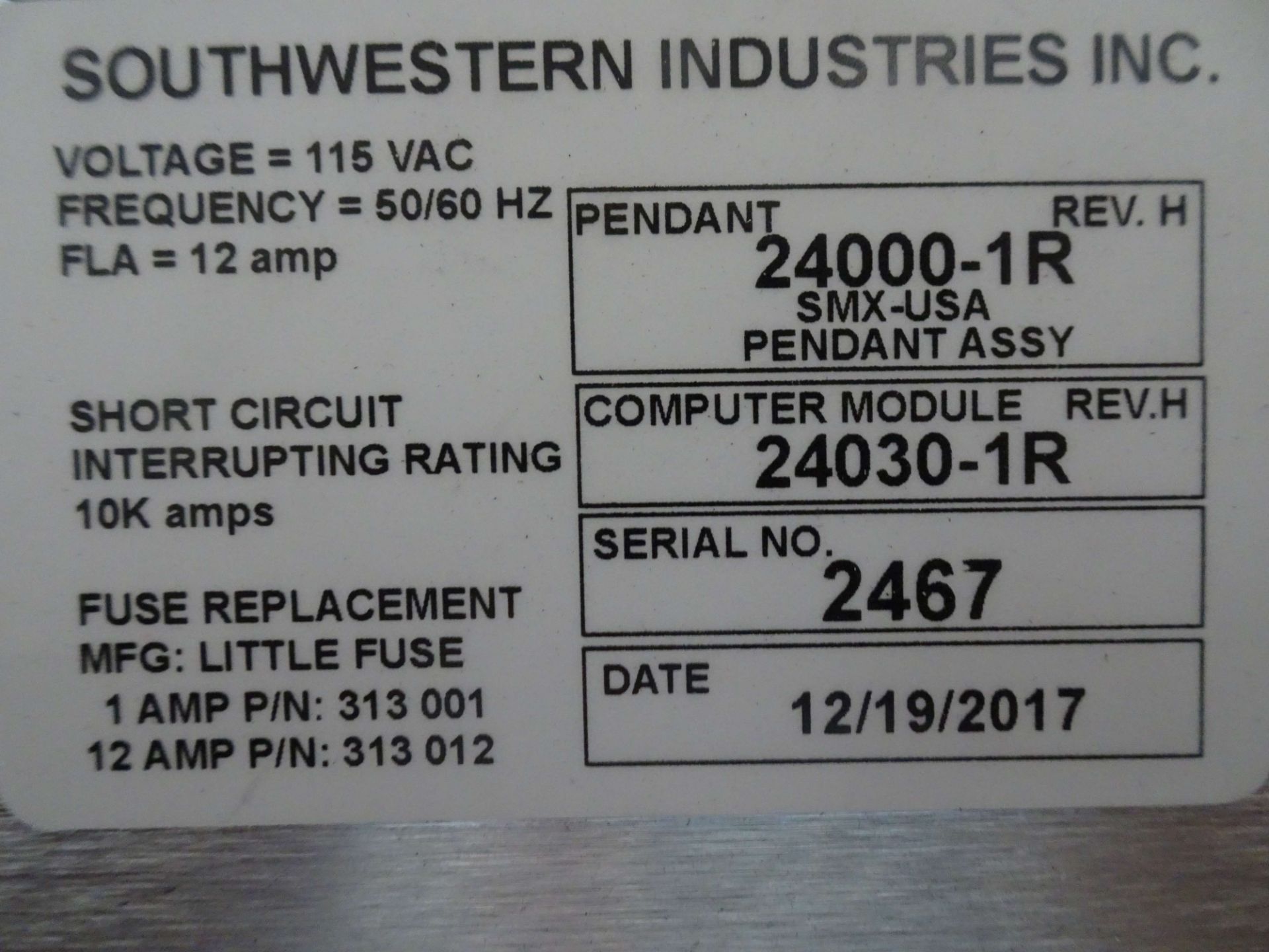2017 Southwestern Industries TRAK K3SX CNC Knee Mill - Image 8 of 13