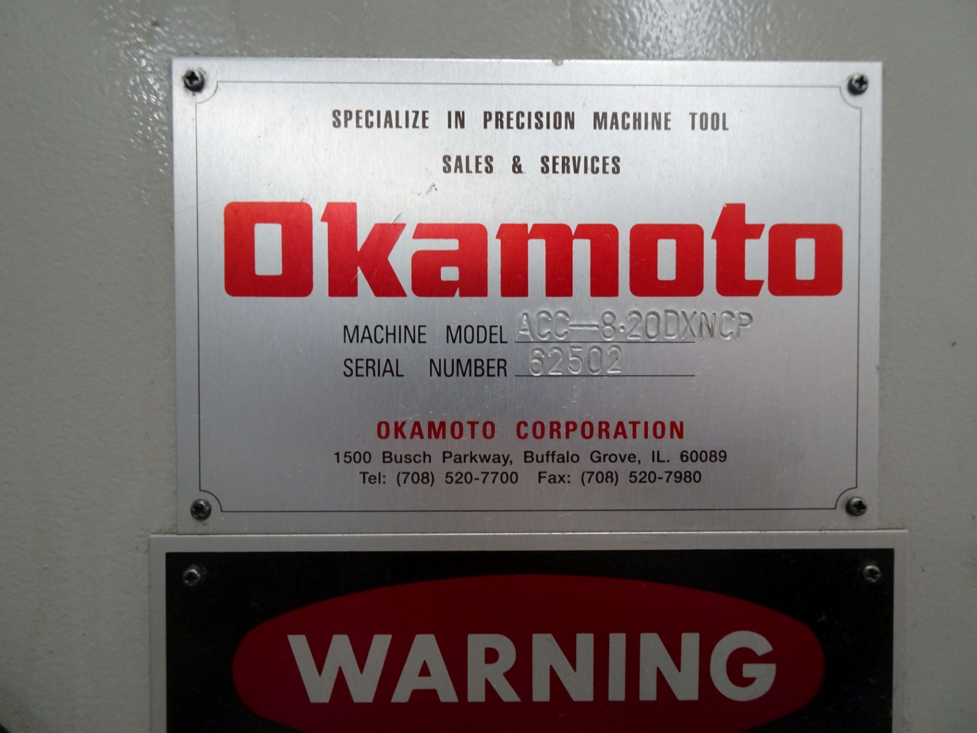 Okamoto 8" x 20" CNC Grinder - Image 13 of 22