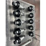 (10) Tecnara 150-108-4 CAT 50 Tool Holders with Rego-Fix Swiss Hi-Q ER25 Collets/ER25