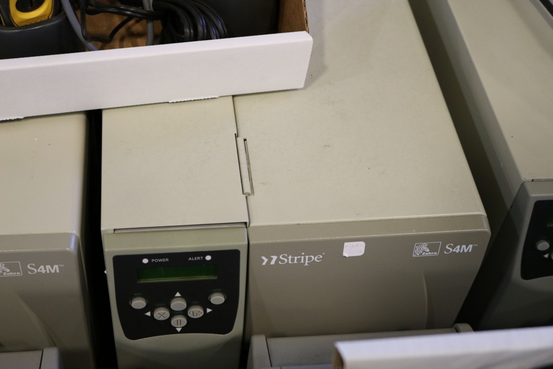 (2) Zebra Stripe S4m Label Printers w/ 2 Zebra Hand Scanners - Image 5 of 5