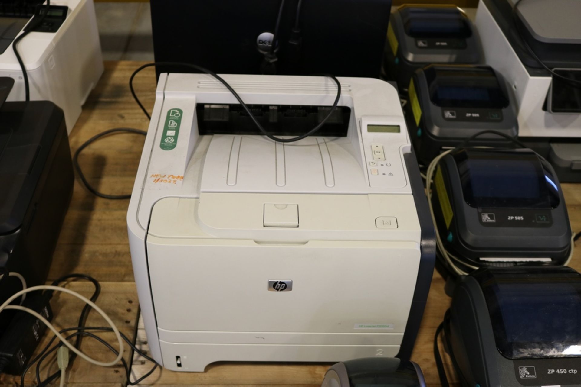 Zebra ZP 450 CTP Printer Labeler, (3) Xebra ZP 505 HP Lserjet P2055D, HP Offce Jet Pro 9015 Dell - Image 3 of 9