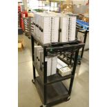 3-Tier Rolling Cart with Testing Switch Boxes