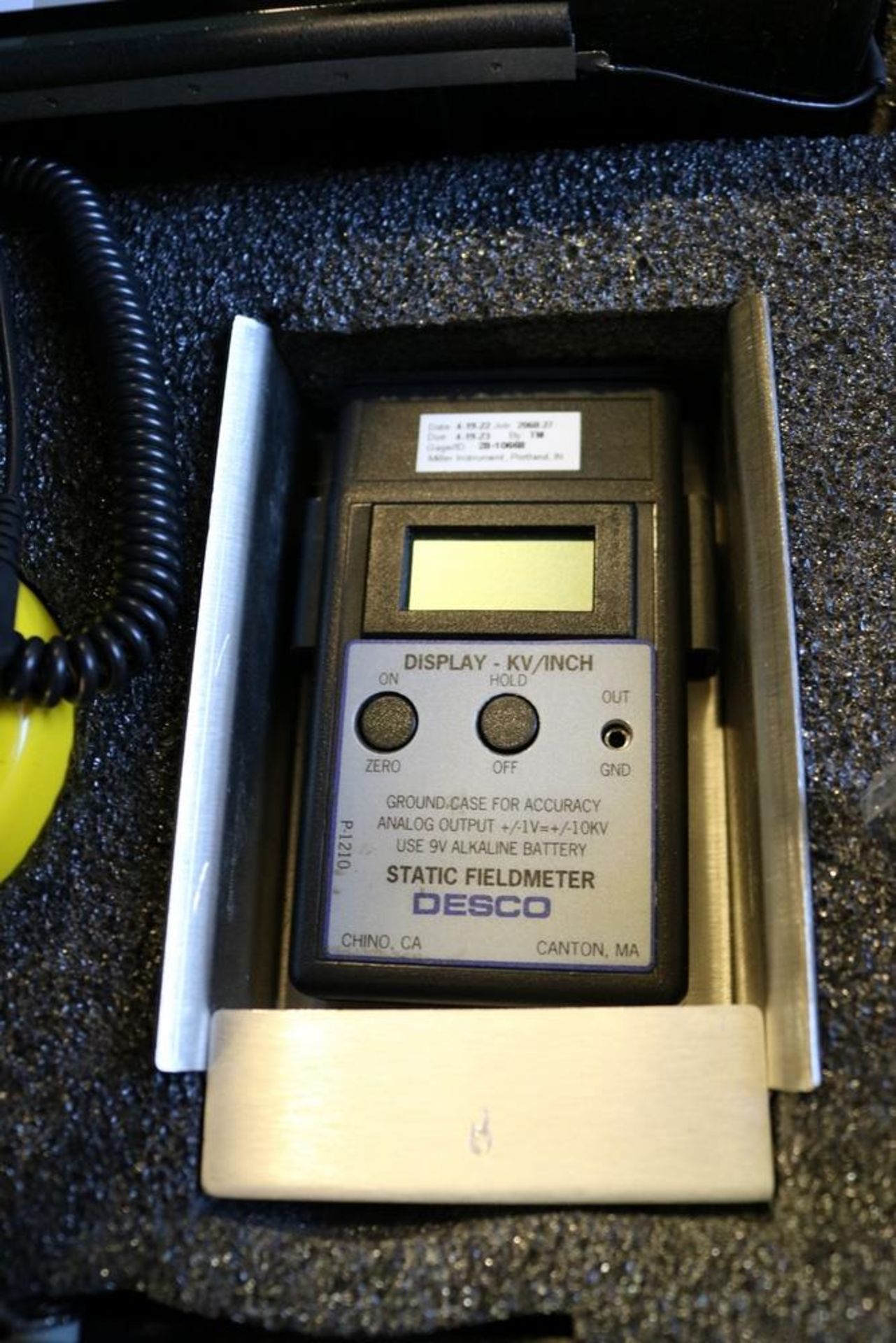 Desco ESD Survey Kit Model 19000 S/N 0320003 - Image 5 of 9