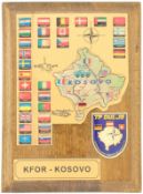 Erinnerungsplakette KFOR-KOSOVO Task Force Dulje