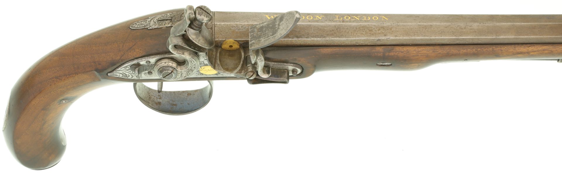 Steinschloss-Jagdpistole mit abnehmbarem Kolben, Wogdon London, Kal. 13mm - Image 4 of 9