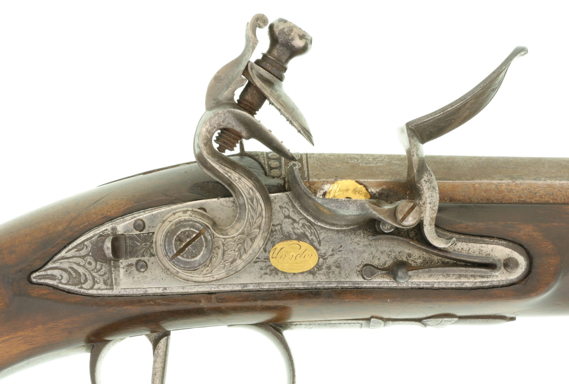 Steinschloss-Jagdpistole mit abnehmbarem Kolben, Wogdon London, Kal. 13mm - Image 8 of 9