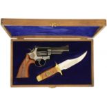 Revolver, S&W 19-3, Texas Rangers Commemorative, Kal. .357Mag