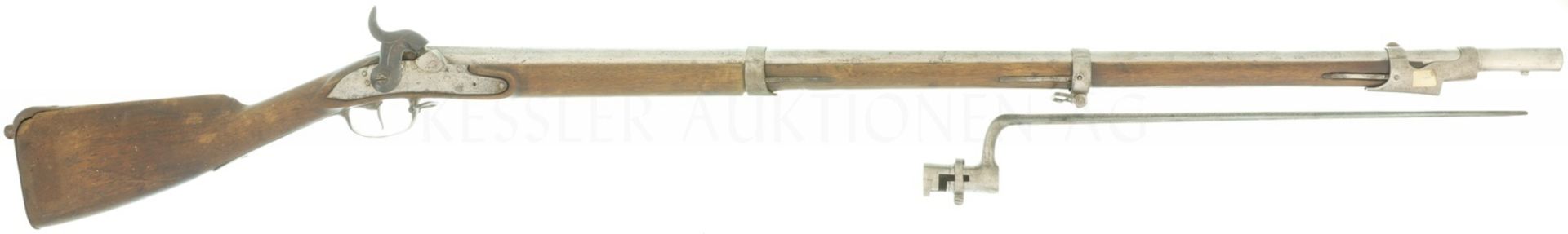 Perkussionsgewehr, Genie 1817/42, Kanton Zug, Kal. 17.6mm