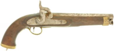 Perkussionspistole der Britisch-Ostindien-Gesellschaft EIC, um 1850, Kal. 17mm