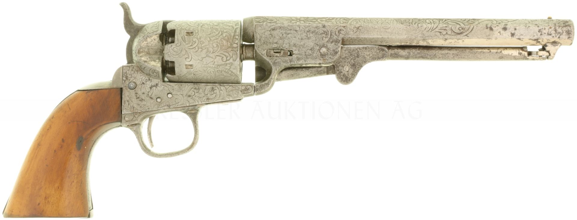 Perkussionsrevolver, spanische Kopie des Colt 1851 Navy, Kal. .36