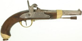 Perkussionspistole, franz. Ord. 1822/55, Kal. 17.6mm