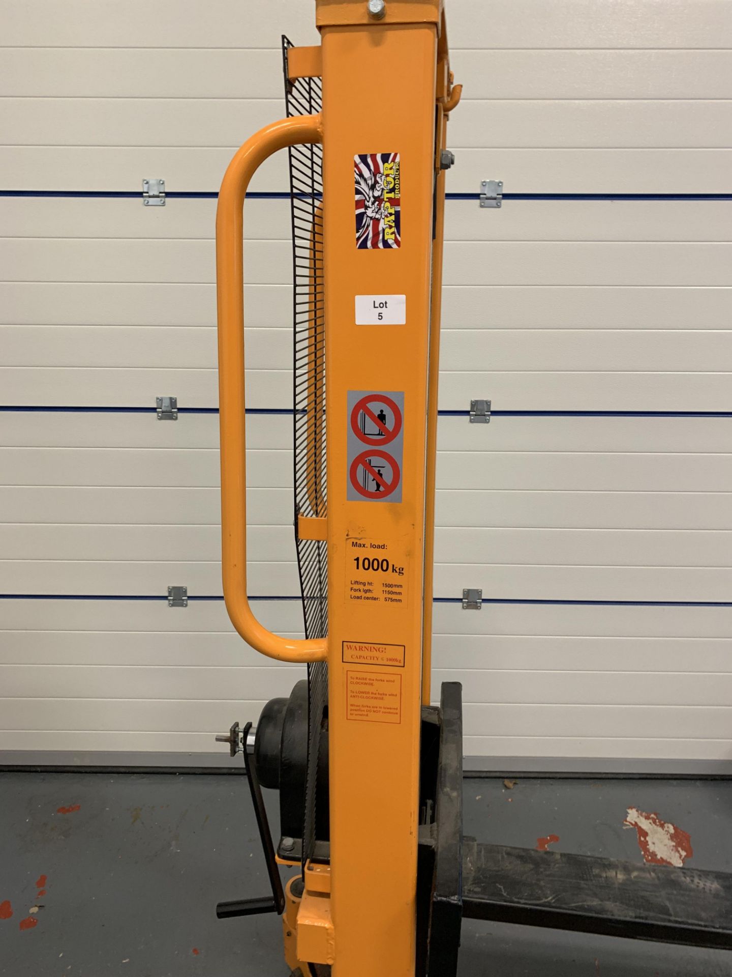 1T Hydraulic Pallet Lifter - Image 2 of 5