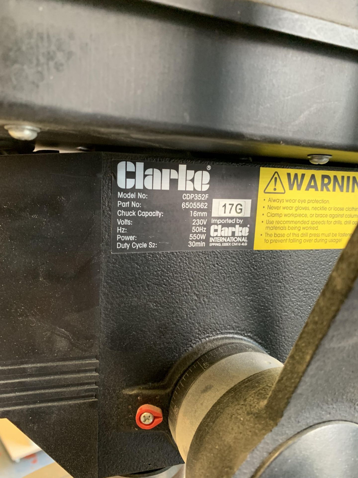 ﻿﻿Clarke Metalworker CDP352 16mm chuck Pillar Drill - Image 3 of 3