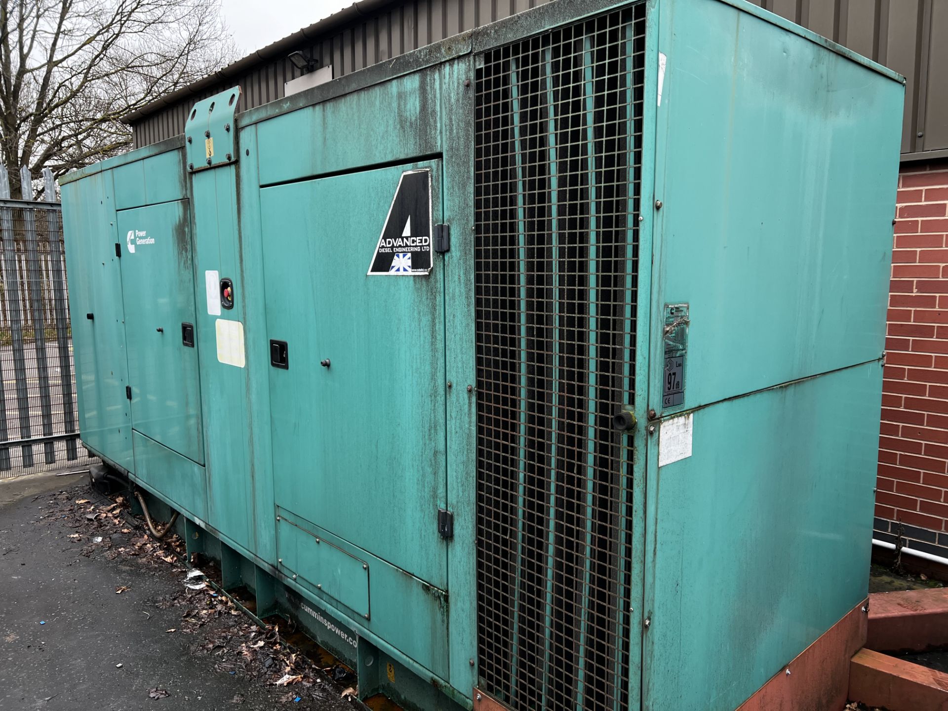 Cummins 400kVA Diesel Generator C400D5 year 2008 with Diesel Tank