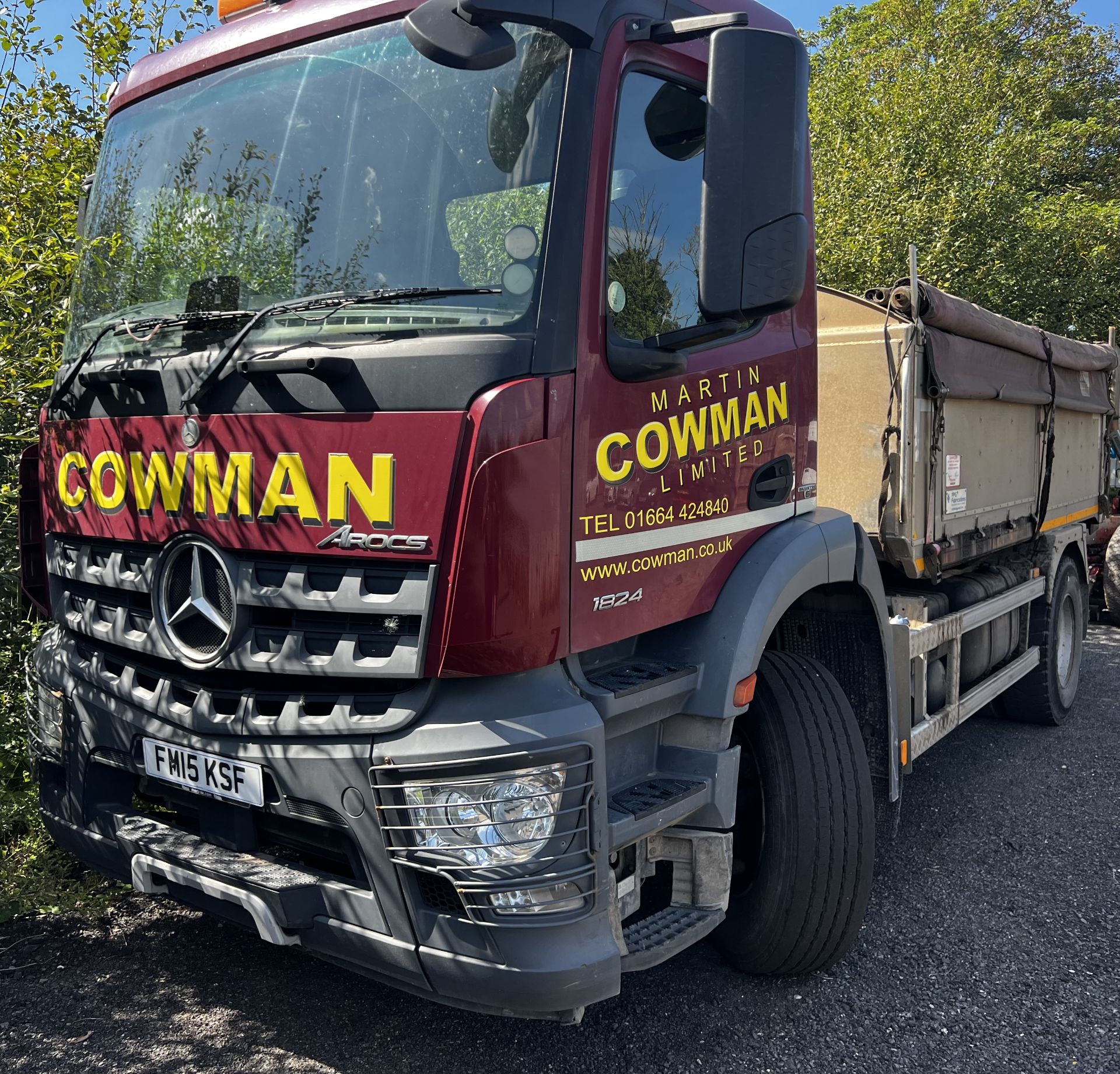 Mercedes Arocs 1824 Tipper reg FM15 KSF 272,644 kms