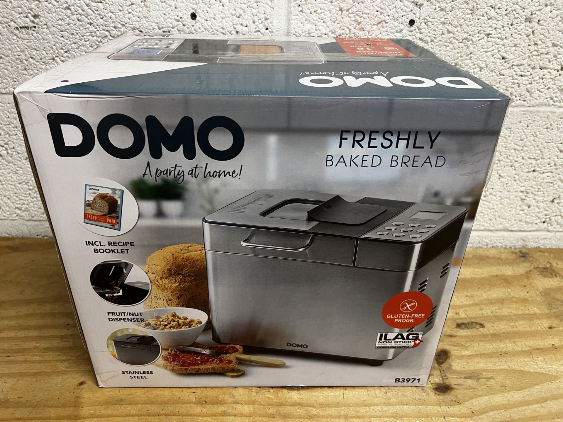 DOMO Bread Maker 500-750-1000g SS RRP £165