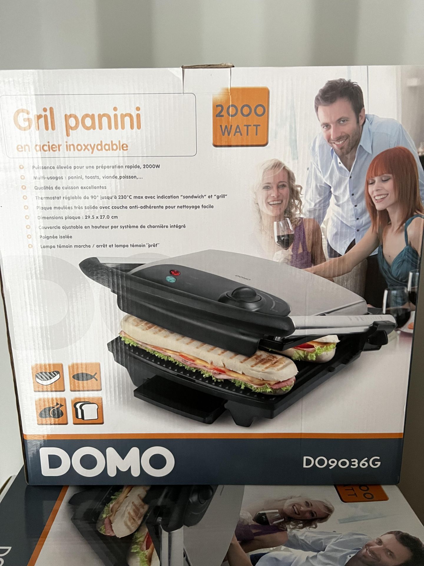 10 x DOMO Twin Sandwich toasters Pannini makers 700W RRP £ 50 total £ 500