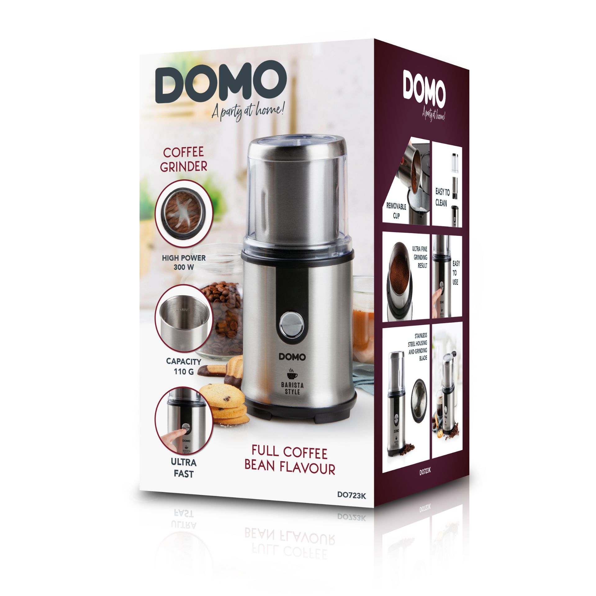 4 x DOMO Coffee Grinders SS 110g RRP £ 50 each total £ 200 - Image 5 of 7