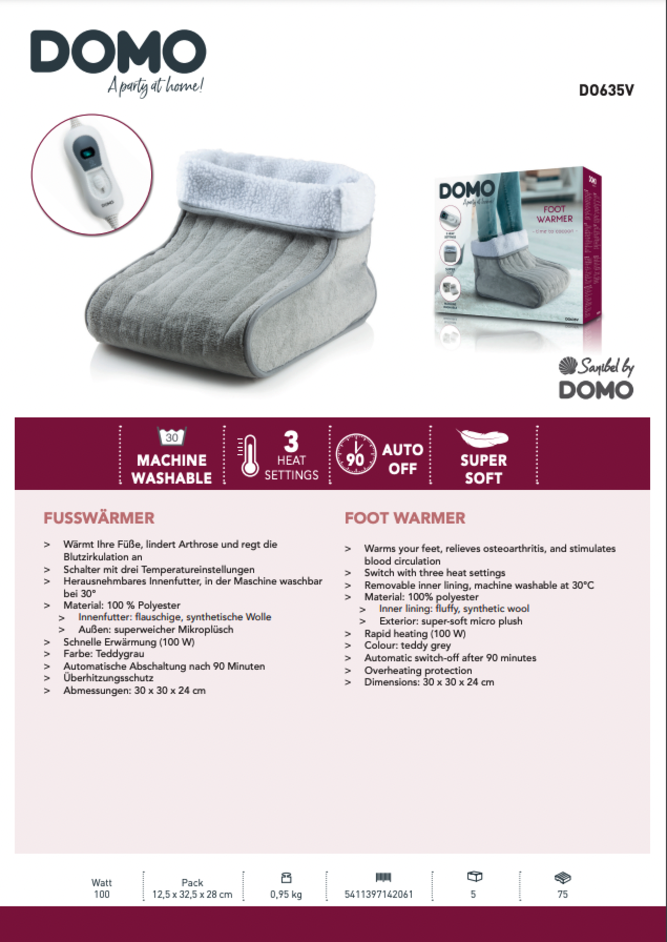 10 x DOMO Twin Super Soft Foot Farmers RRP £ 50 each - Image 2 of 2