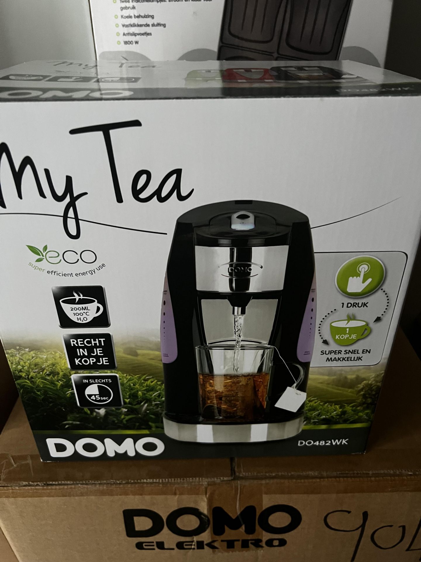 7 x DOMO My Tea Eco Black Machines RRP £ 80 each