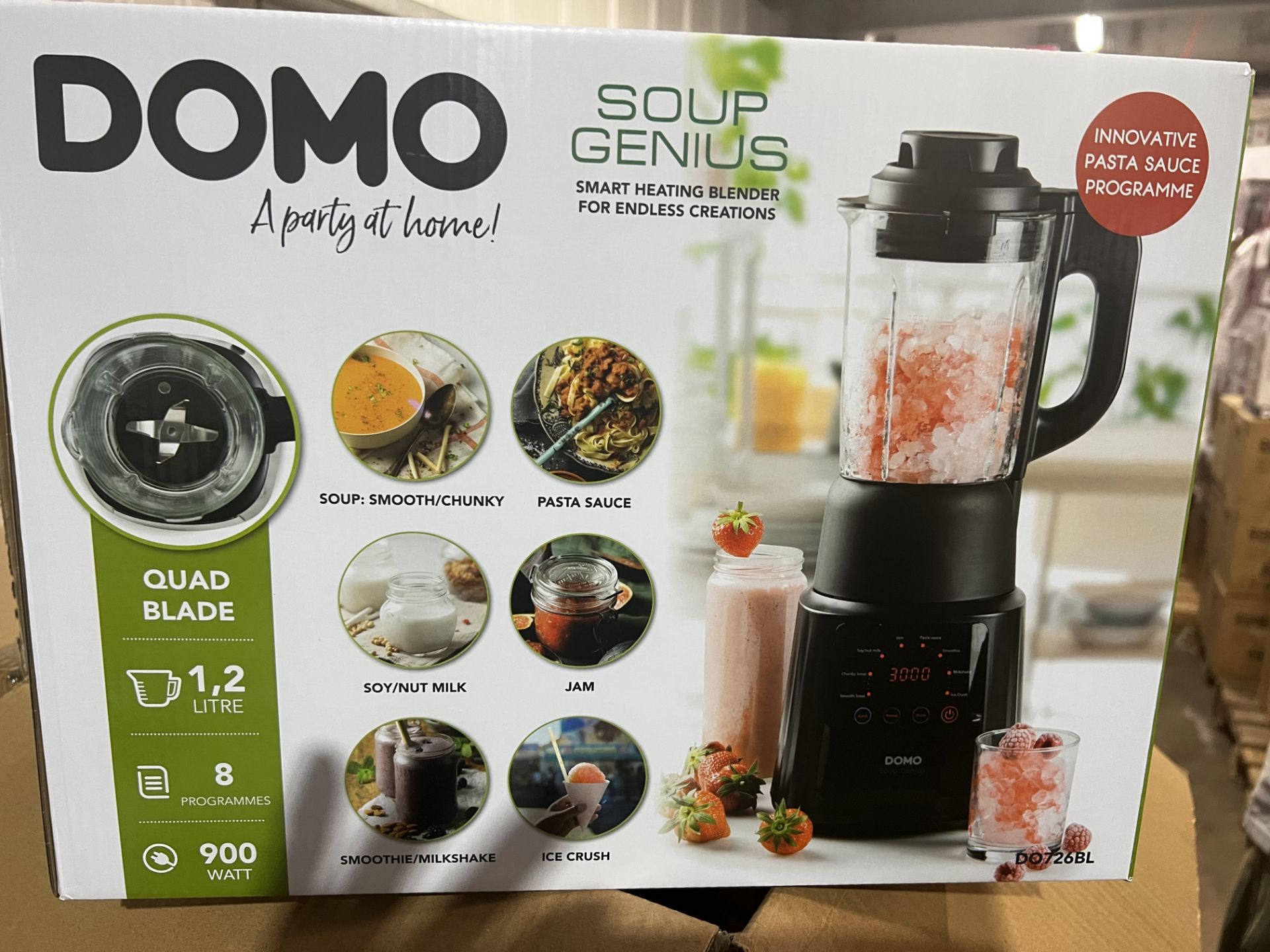 3 x DOMO Digital Soup/Blender 1.2L Smoothy Maker RRP £ 140 each