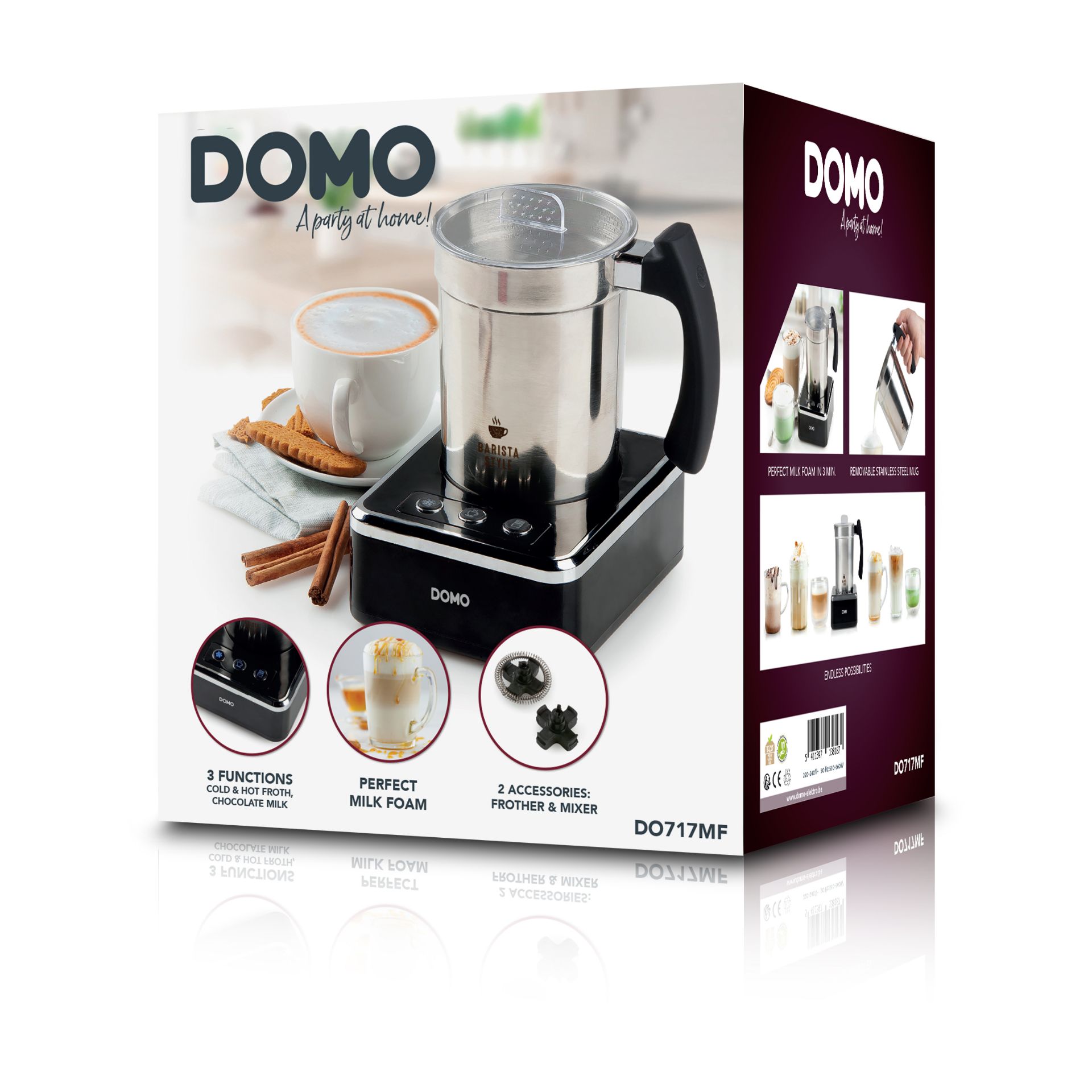 5 x DOMO Milk Frothers RRP £75 ea total £ 375 - Image 6 of 9