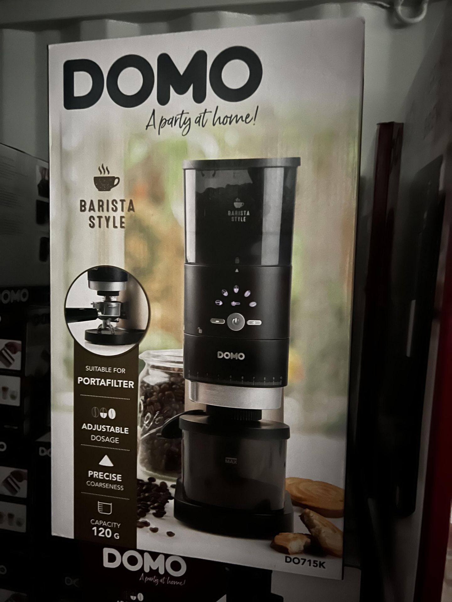 4 x DOMO Barista Style Coffee Grinder Black SS 120g Urban RRP £ 150 total £ 600