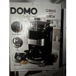 3 x DOMO Integrated Coffee Maker Grind and Brew 1.5L 24H timer RRP £ 175 total £ 525