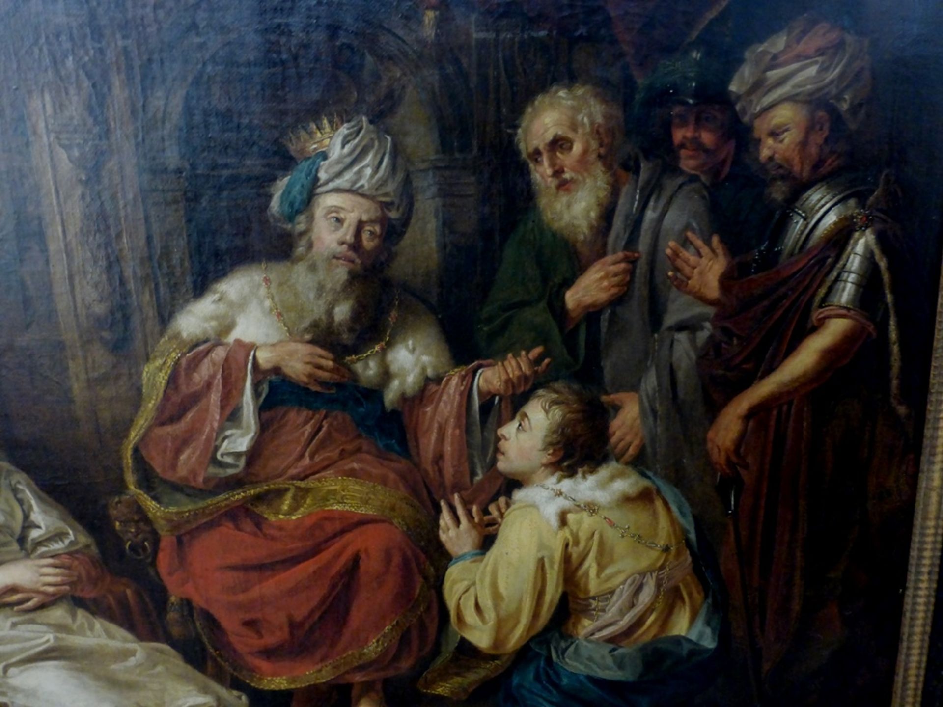 Gemälde Niederlande 17.Jh. - "Isaac segnet Jacob" - Image 2 of 4