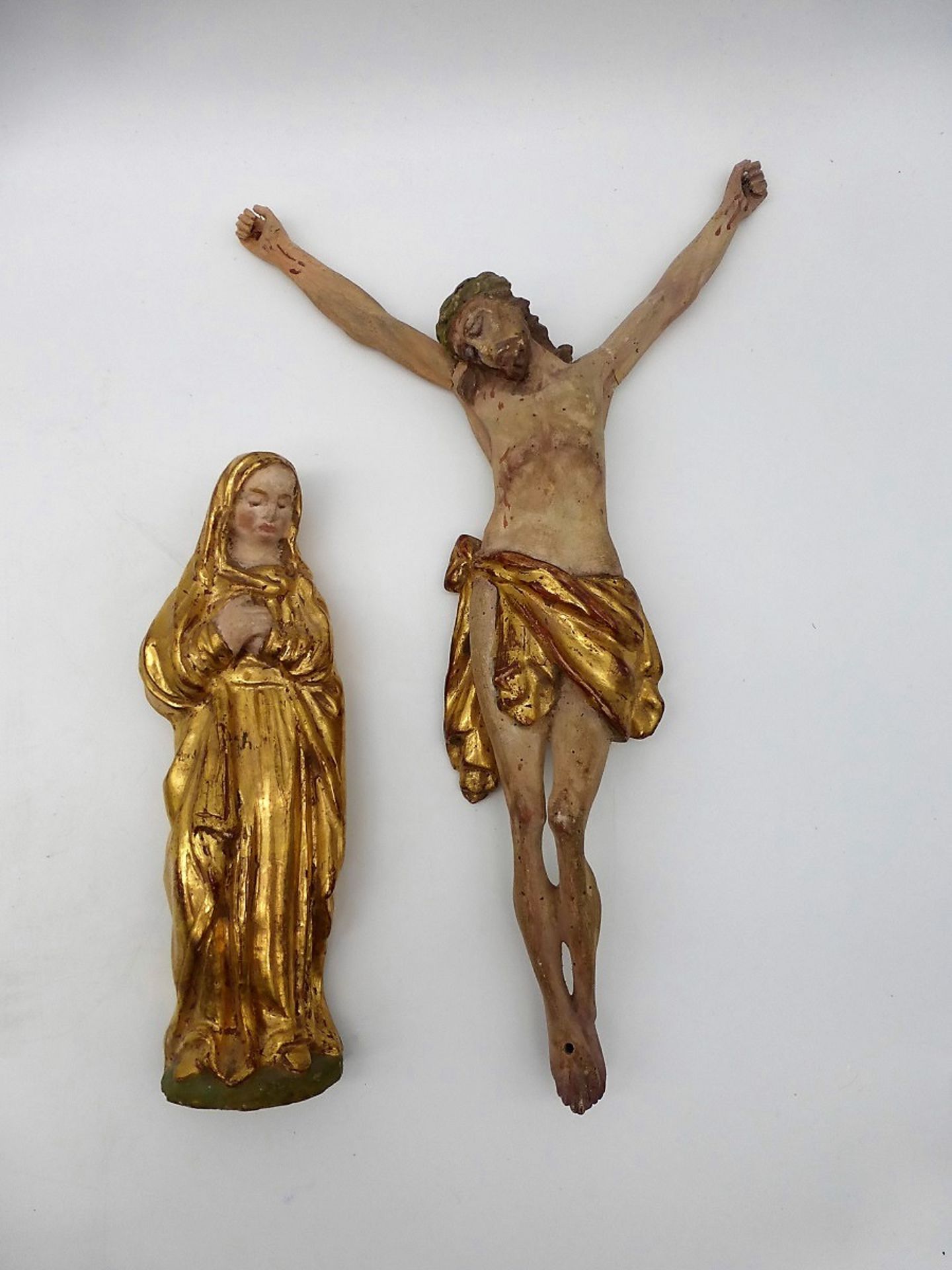 Christus Korpus u. Trauernde Maria / 1.H.19.Jh.