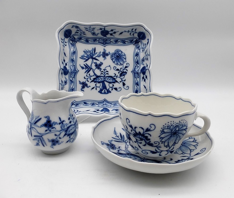 4 Teile Meissen "Zwiebelmuster"