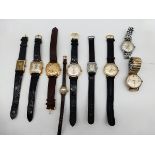 Sammlung von 9 Armbanduhren