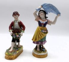 2 Porzellanfiguren Volkstedt