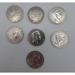 Preussen 7 Silbermünzen