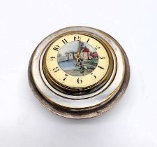 Spindeltaschenuhr in Cloisonnedose