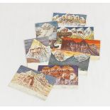 Emil Nolde, Bergpostkarten. 18 farbige Postkarten der Serie