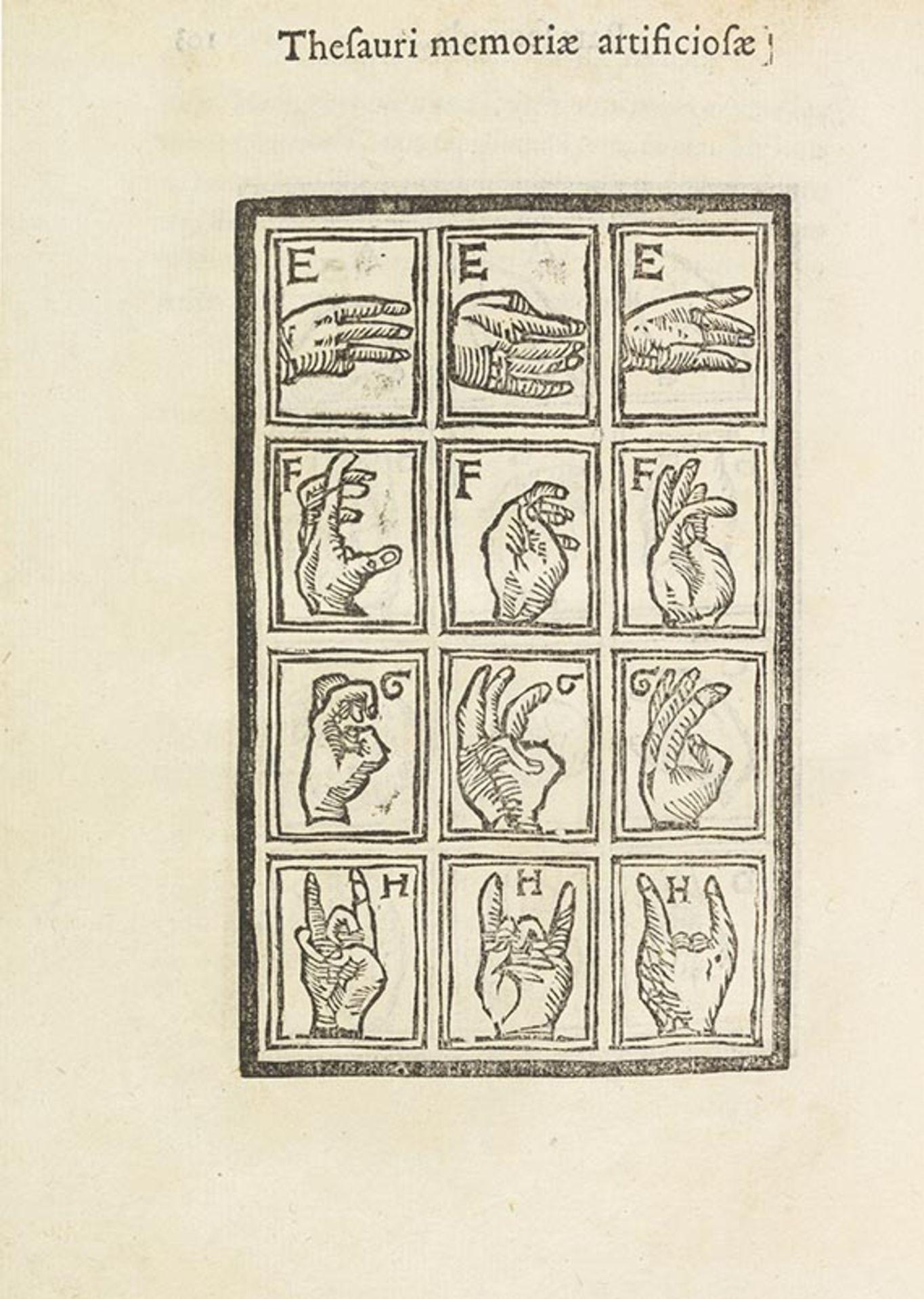 Cosimo Roselli, Thesaurus artificiosae memoriae. Venedig, A. Padovano 1579.