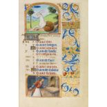 Stundenbuch - Prachtmanuskript der Schule von Rouen Lateinisches und französisches Stundenbuch