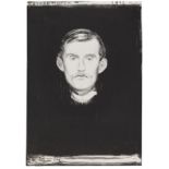 Edvard Munch 1863 Loyten - 1944 Ekely bei Oslo Selbstporträt. 1895. Lithografie. Woll 37 II (von