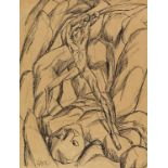 Otto Dix 1891 Gera - 1969 Singen David und Goliath. 1915. Tuschfederzeichnung und Kreide. Lorenz