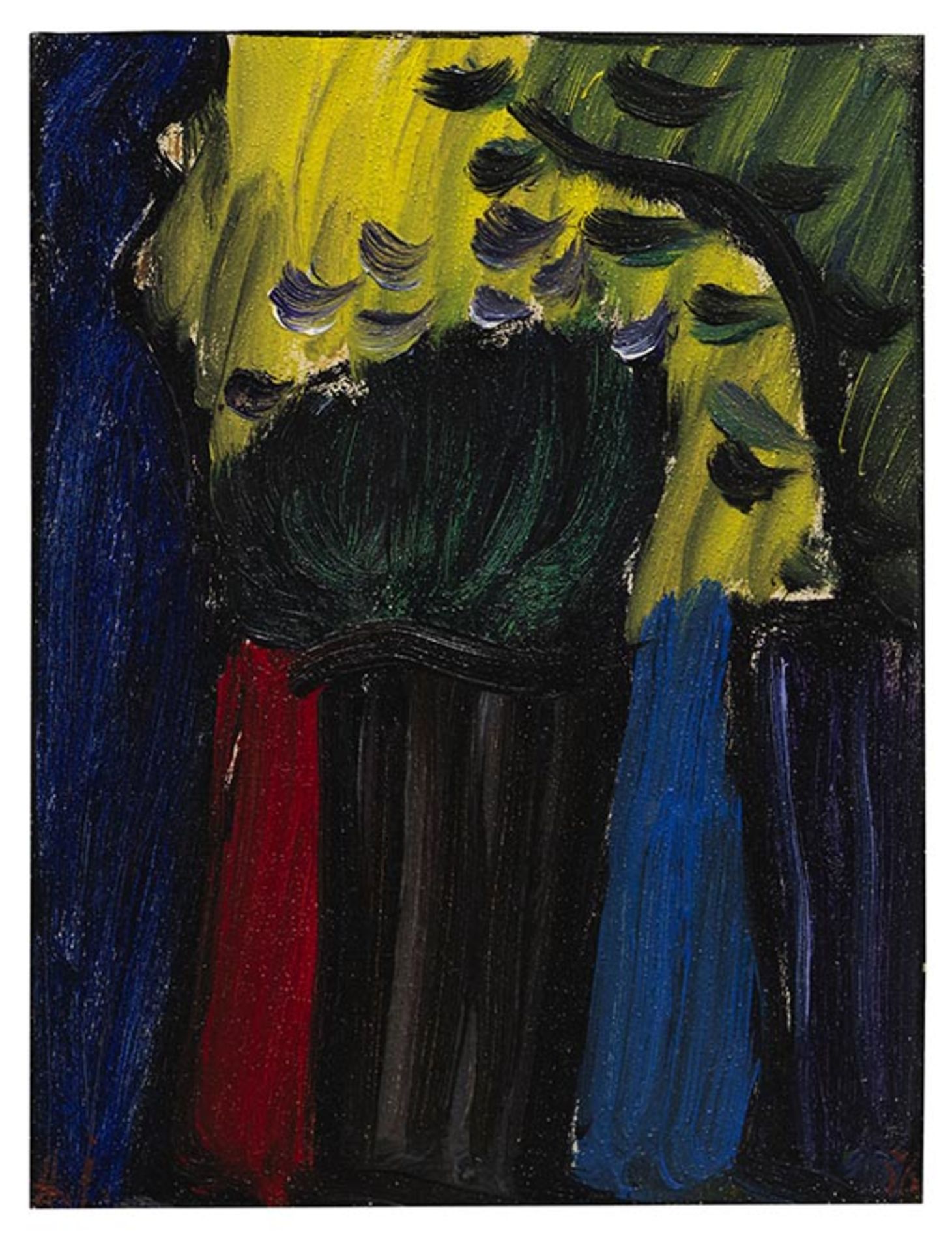 Alexej von Jawlensky 1864 Torschok - 1941 Wiesbaden Stillleben: Blumen im Gegenlicht. 1936. Öl auf