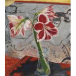 Erich Heckel 1883 Döbeln/Sachsen - 1970 Radolfzell/Bodensee Amaryllis. 1927. Öl auf rot