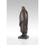 Ernst Barlach 1870 Wedel/Holstein - 1938 Rostock Frierendes Mädchen. 1916. Bronze mit brauner