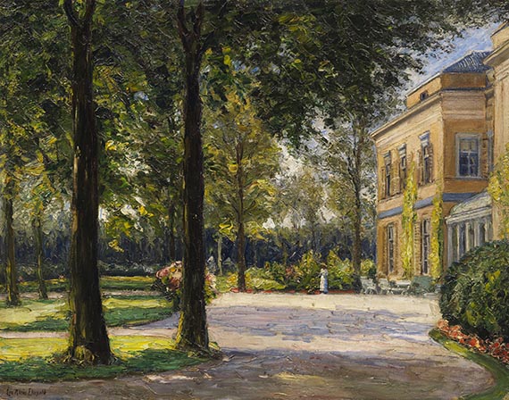 Leo Klein von Diepold 1865 Dortmund - 1944 Berlin-Nikolassee Garten in Noordwijk, Haus Offem. Um