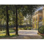 Leo Klein von Diepold 1865 Dortmund - 1944 Berlin-Nikolassee Garten in Noordwijk, Haus Offem. Um