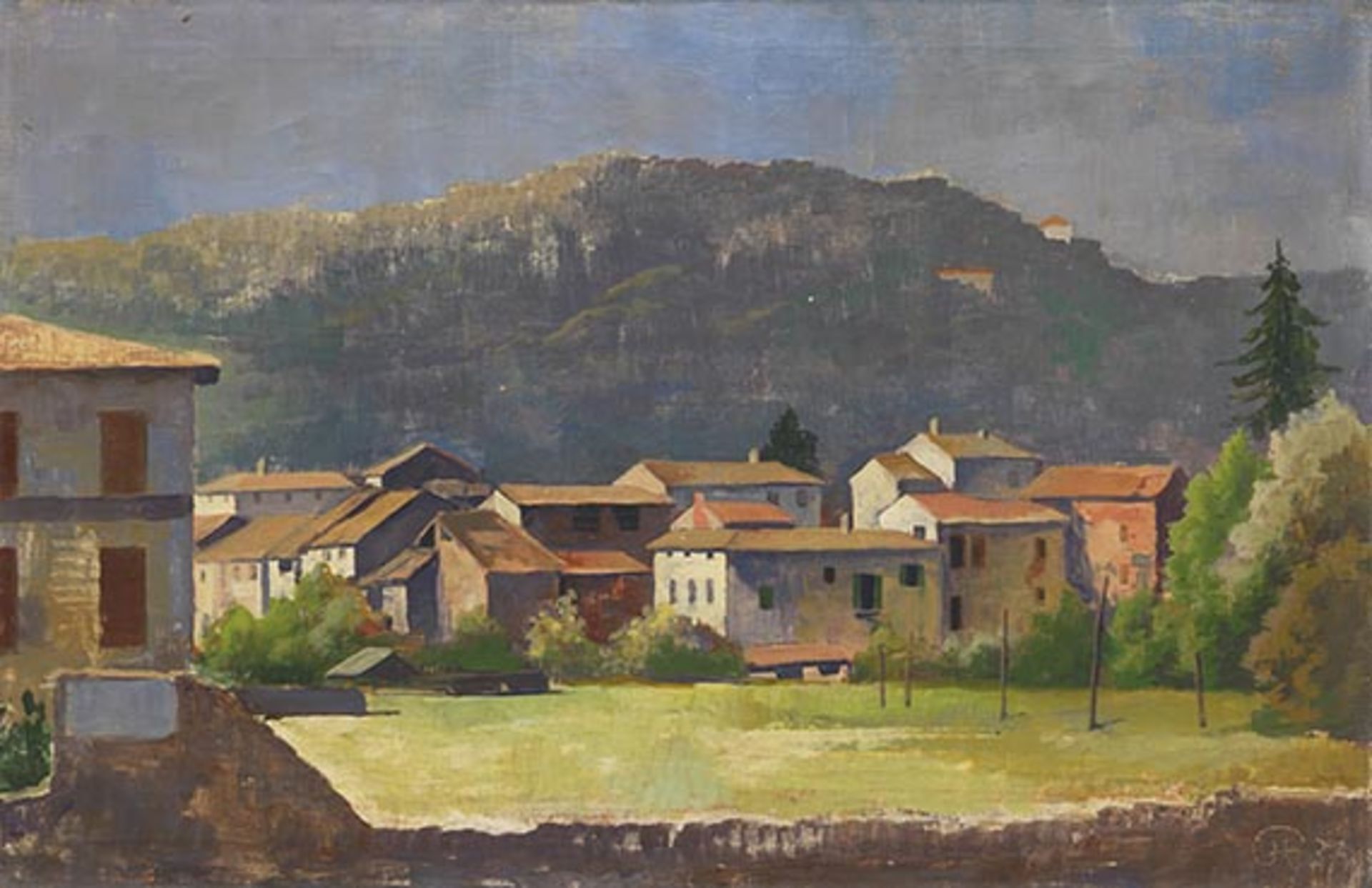 Karl Hofer 1878 Karlsruhe - 1955 Berlin Lavena (Tessin). 1937. Öl auf Leinwand. Wohlert 1342. Rechts